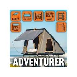 Pack Aventure - Tente de toit Alu-Cab LT-50 Lightweight Noire